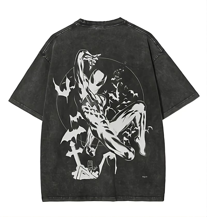 Symbiosis Graphic T-Shirt- Cotton Oversized Tee – SpideyThreads